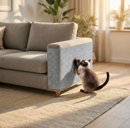 Tapis Griffoir Protect-Meuble HammiePets - Protection Canapé en Sisal Naturel - Flexible & Universel