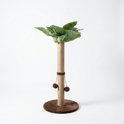 Arbre à Chat Palmier Tropico HammiePets - 70cm - Griffoir en Sisal Naturel avec Jouets Suspendus