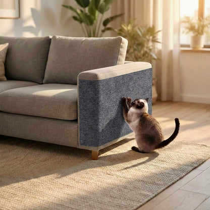Tapis Griffoir Protect-Meuble HammiePets - Protection Canapé en Sisal Naturel - Flexible & Universel