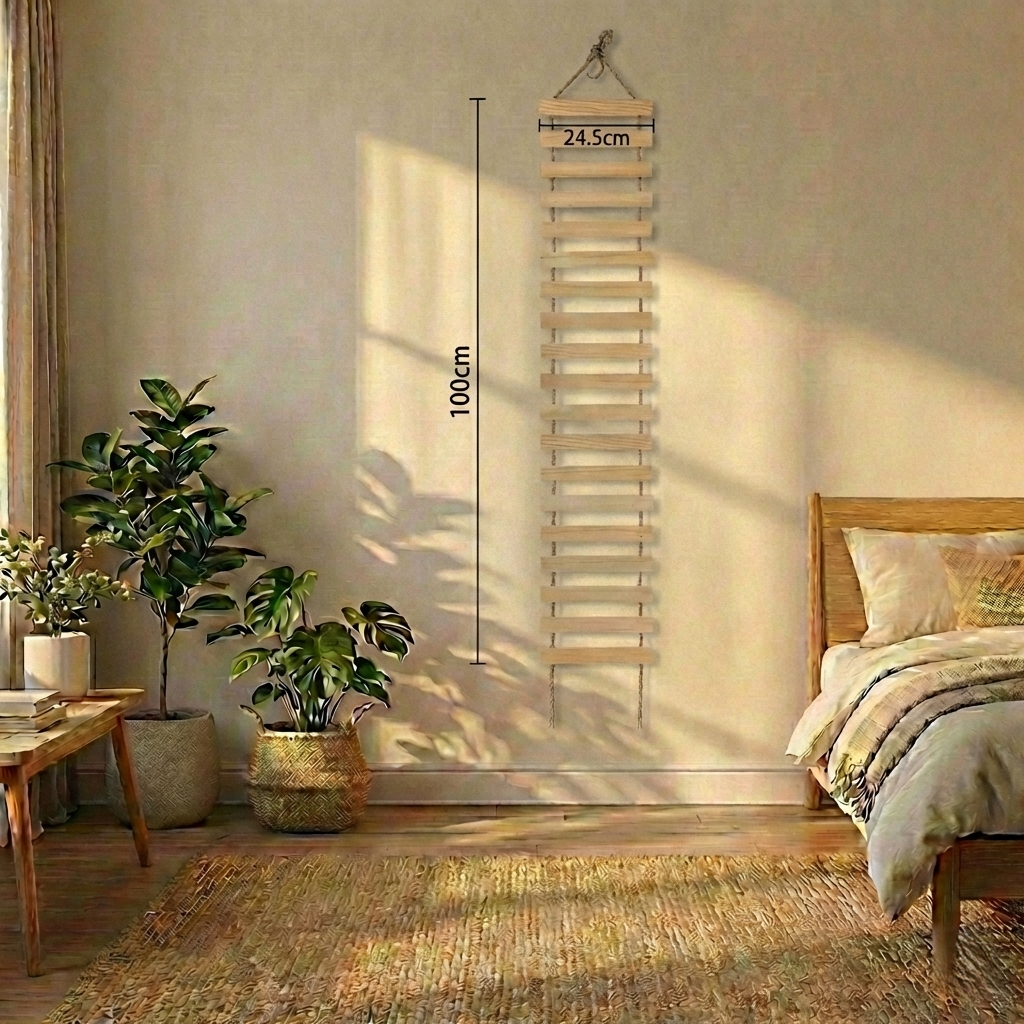 Parcours Mural SkyWalk HammiePets - Arbre à Chat Mural en Bois de Pin Massif - Modulable & Gain de Place