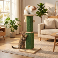 Griffoir cactus Arizona 81cm de HammiePets, design Saguaro avec quatre couleurs, pour chats, en forme de cactus coloré.