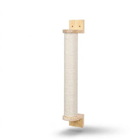 Module mural griffoir vertical HammiePets avec surface en sisal naturel pour chat, fixation murale, design compact et fonctionnel
